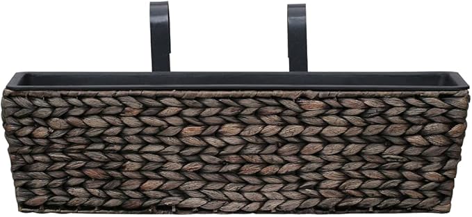 Planters 2 pcs Water Hyacinth Brown Raised Beds for Gardening Pots for Plants Raised Garden Beds Outdoor for Raised Garden Beds for Gardening Plants Outdoor Porch