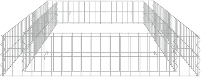 Gabion Raised PlanterGarden BedGalvanized Raised Garden BedPlanter Raised bedsGalvanized PlanterBed Galvanized Steel 78.7x39.4x7.9