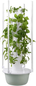 Vertical Garden Tower with LED Grow Lights Smart Hydroponic Growing System Indoor Hydroponic Garden Herb Grow Kit for Short TomatoPepper28pods