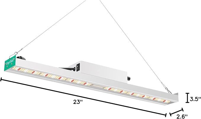 DIY-90 LED Grow Lights for Indoor Plants Full Spectrum 600W 1000W 2000W Daisy-Chain Dimmable Growing Lamps for Seed Starting Veg and Flower (Whtie)