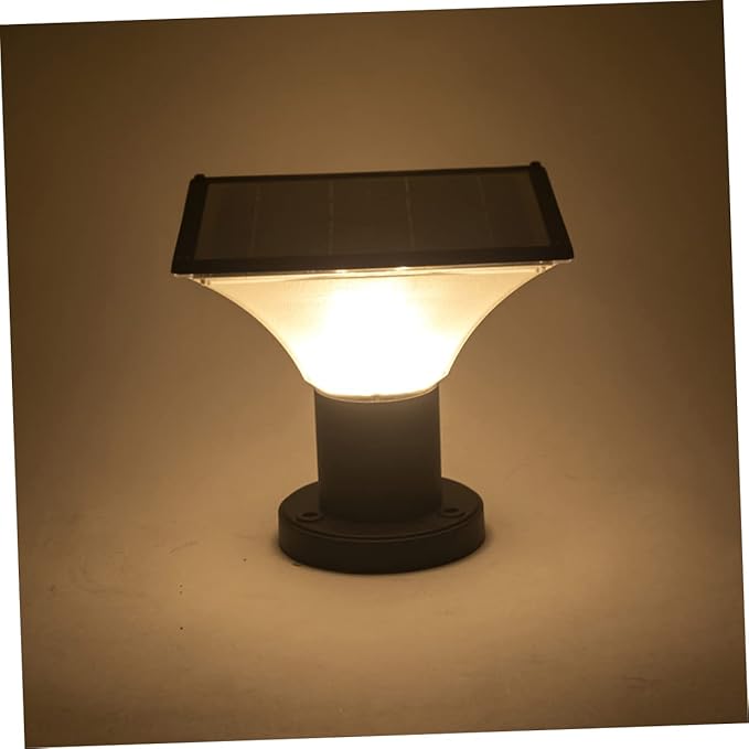 1pc Solar Fence Lamp Led Landscape Light Pillar Lamp Outdoor Garden Light Easy Install