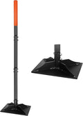 Garden Steel Tamper with 45 Inch Handle Hand Ground Tamper Tool Durable Plate Soil Compactor Garden Heavy Duty Ideal Tool for Leveling Soil Gravel Asphalt Driveway