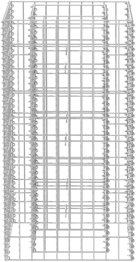 Gabion Raised BedRaised Garden Beds OutdoorIndustrial Rustic PlanterGabion Raised BedPlant BoxVertical Planterfor Backyard Patio Balcony GardenSteel 19.7x19.7x39.4