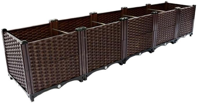 YSUEFIJO Raised Garden Bed Planter Raised Garden Bed Outdoor Planter Box for Outdoor Plants Planter Raised Beds for Vegetables Easy Assembly for Flowers Herbs Fruits