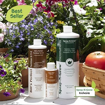 Spray N Grow Perfect Blend Kit Medium Set of 3 Complete Nutrition Micronutrients Perfect Fertilizer Coco Wet Made in USA Organic Gardening