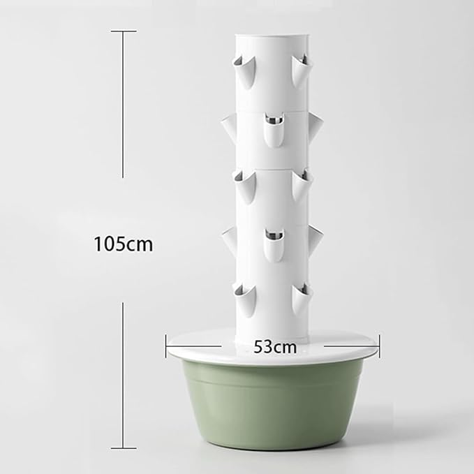 Tower Garden Hydroponics Growing System Hydroponic Growing Kit with LED Light Intelligent Timing Automatic Water Circulation Soilless Culture for Indoor Herbs Fruits and Vegetables