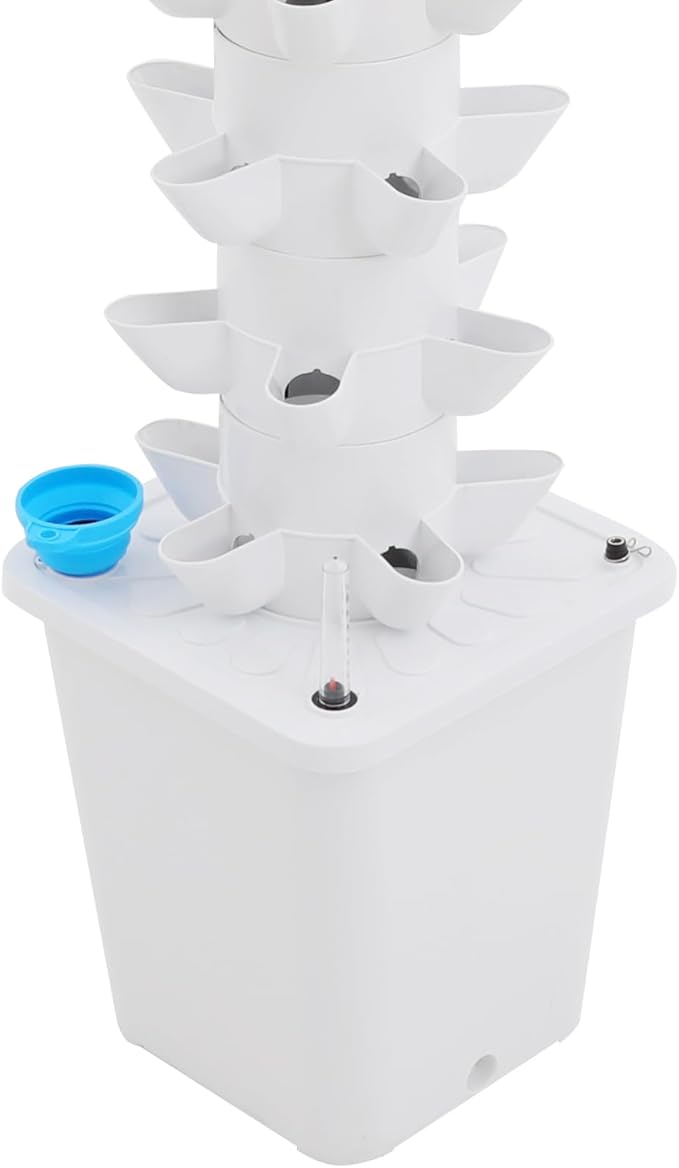 45-Pod Hydroponic MechanismHydroponic Tower Growing SystemVertical Growing System KitGarden Tower with 20L TankIndoor Farming Garden Planter for Home Apartment