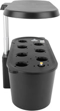 Hydroponics Growing System 7 Pods Indoor Garden with LED Grow Light Pump System Automatic Timer for Home Kitchen Vegetable Gardening (Black)