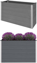 Garden Raised Bed WPC 59.1x19.7x35.8 Gray36.24 KG43608