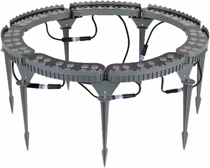 Palm Tree Lights Die‑cast Aluminum LED Tree Hugger Lights Outdoor for Villa Garden Landscape Lighting.Excluding Transformer(Yellow7 lamp Heads)