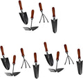 SUPVOX 1set Mini Garden Tool Set Sturdy Iron Spade with Handle for Planting Transplanting and Weeding for Gardening Enthusiasts and Flower Lovers 4pcs