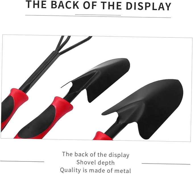 BESPORTBLE 1 Set Gardening Tool with Ergonomic Handles for Transplanting Cultivating and Weeding Durable Rake and Shovel Kit for Adults for Your Garden