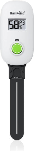 RAINPOINT Smart Digital Wireless Plant Moisture Meter Houseplant IndoorWiFi Hub NeededCapacitive ProbeLeave-in Soil Hygrometer SensorReal-time Monitor Humidity Tester Outdoor Gardening