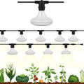 OmniHW 24 ft Full Spectrum LED Grow String Light- 12 Bulbs with 2ft Spacing for Plants Veg Flowers &amp Seedling in Greenhouse Indoor &amp Outdoor- 120 Hi- Efficacy Large Lightning Area&amp Waterpr