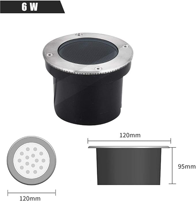 Floor LED Spotlight - 24V Integrated LED Floor lamp Landscape Lighting Honeycomb Anti-Glare Buried Lights IP67 Waterproof Garden Ground Spotlight LED Underground Light Landscape Decoration (Wa