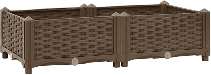 Raised BedGarden PlantersGarden PlantersGarden CenterpiecesGarden BedsRaised Beds for Growing FlowersHerbs and Fruits31.5x15.7x9.1 Polypropylene