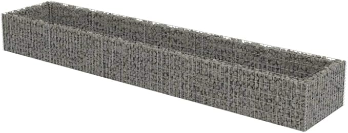 YAFF Gabion Raised Bed-HexagonalOutdoor Landscape for GardenBackyardPatioBalcony177.2x35.4x19.7