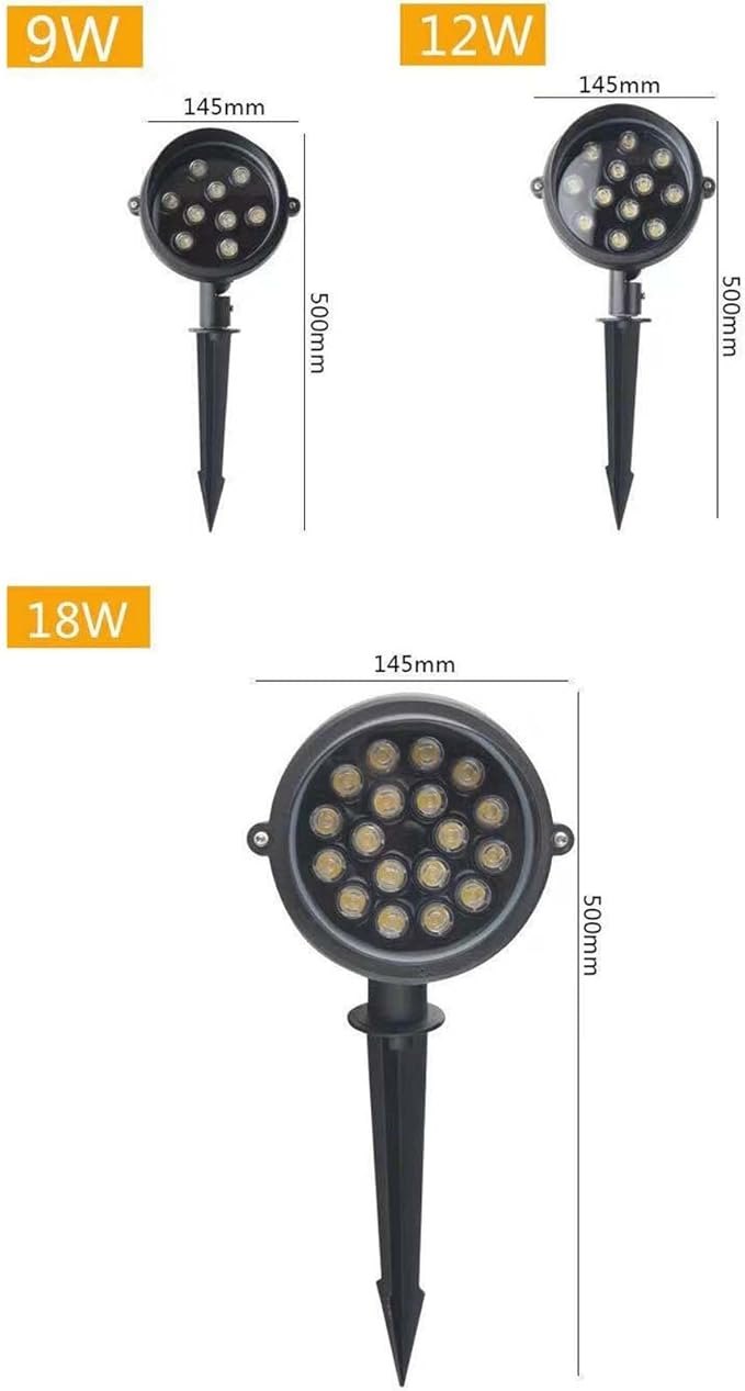 Lawn Projector Round Tree Light Outdoor LED Beam Spotlight Recessed Spotlights for Hotel Indoor Courtyard Garden Park Flag Lighting(Red15W)