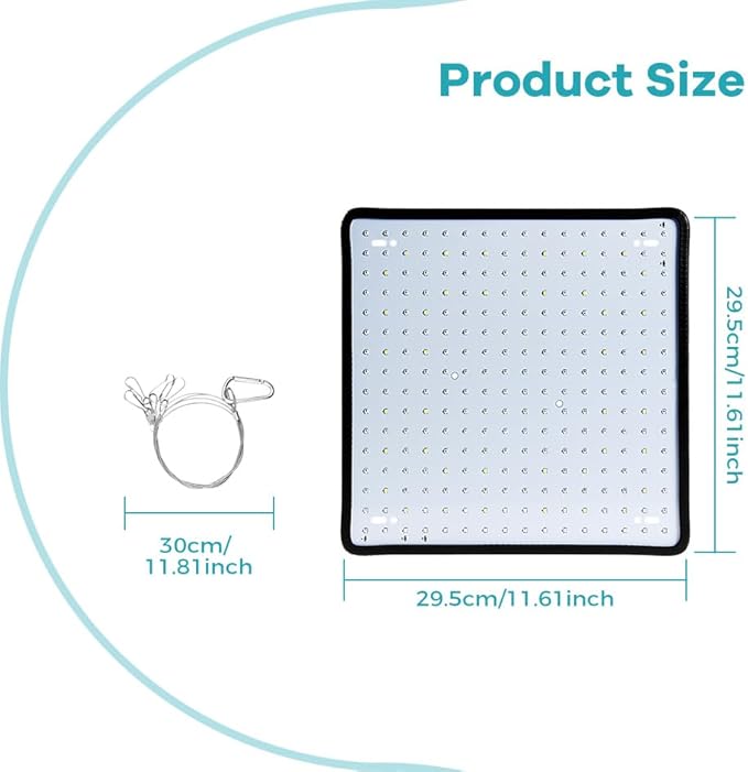 2PCS 400W LED Plant Panel Lamps Full Spectrum 100-277V Indoor Fruit Flower Plating Box UV/IR Vegetables Seeds Hydroponics Fill Lights 110V Greenhouse Tent Sapling Succulent Potted Cultivation Lighting