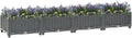 Raised BedElevated Planter BoxRaised PlanterGarden BoxPlanter Boxfor Vegetables Fruits Flowers Herbs 63x15.7x9.1 Polypropylene