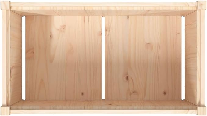 Wooden Raised Garden Bed Garden Planter Box Outdoor Wood Raised Garden Bed for Planting Plants Vegetables 35.4x19.7x19.7 Solid Wood Pine-356