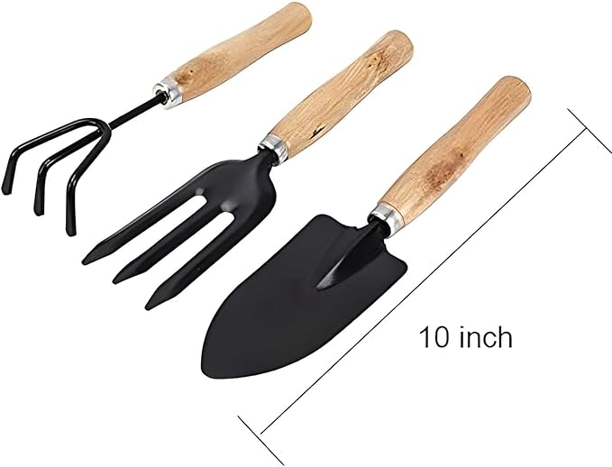 Gardening Tools Kit | Gardening Tools Set for Home | Tools Kit for Home Gardening | Garden Tool Set Combo | Terrace Gardening Accessories | (Set of 3) Small Sized