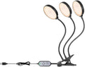 45W Full Spectrum Plant Hydroponic Lights 5V Powered Desktop Clip Planting Lamp 360° Adjustable Gooseneck 5 Level Dimmable Timing 4/8/12Hrs UV/IR Greenhouse Tent Cactus Moss Potted Succulent Lighting