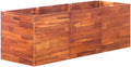Garden Raised Bed - Acacia Wood Planter for Outdoor Vegetable Herb Flower Planting - Large Wood Box for Gardening Beds 59.1x19.7x19.7