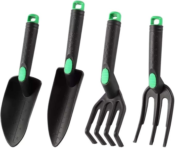 Garden Tools Garden Tools Set 4 Piece Heavy Duty Gardening Tools KitMultifunctional Portable Gardening Tool Set