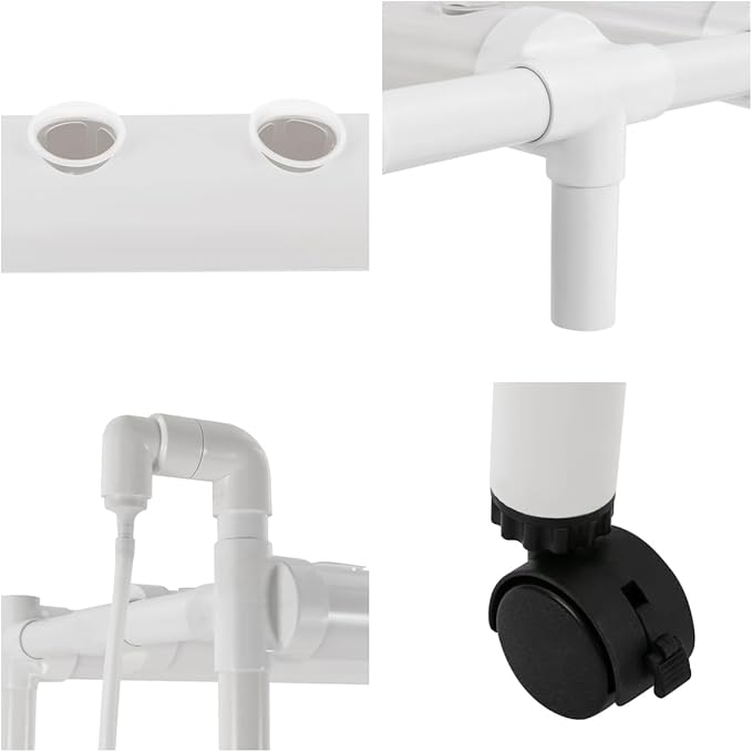 108 Plant Sites Hydroponic Grow Kit with Wheels 4 Layers 12 Pipes Gardening System Grow Kit with Water Pump Timer for Vegetables Flowers Fruits Herbs