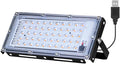 50W USB Full Spectrum Growth Lights DC5V LED Plant Flood Lights Dimmable 5v Succulent Planting Lampings 360-degree Adjustable Angle Hydroponic Lamp UV/IR Greenhouse Tent Vegetable Cultivation Lamping