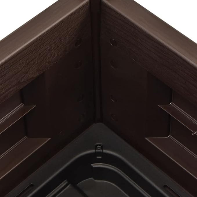SKM Garden Raised Bed PP Mocha 43x43x35 cm (Weight-9KG)