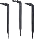 100-Pack 6 Inch Angled Drip Emitter Stake (FITS 1/4 &amp 1/8 TUBING) for Precise Watering &amp Irrigation Greenhouse Container Gardening Home Garden