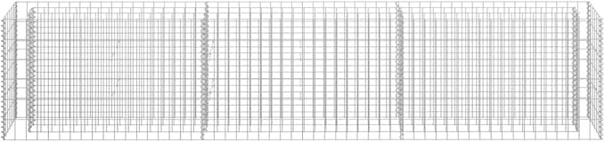 Gabion Raised Bed Galvanized SteelRaised Beds Raised Garden Boxes Planter Boxes Outdoor Outdoors for VegetablesFlowersHerbs 106.3x11.8x23.6