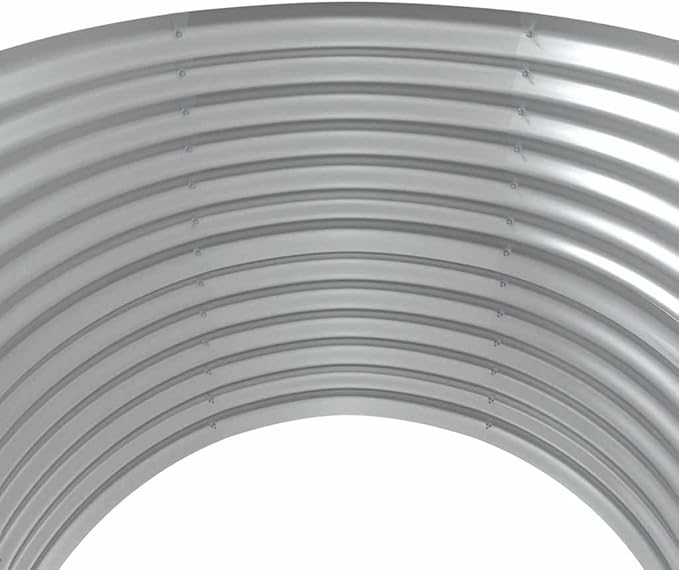 Garden Raised Bed Grey Powder-Coated Steel 39.4x39.4x26.8 in Square Outdoor Planter Box for Vegetables Herbs Flowers Durable