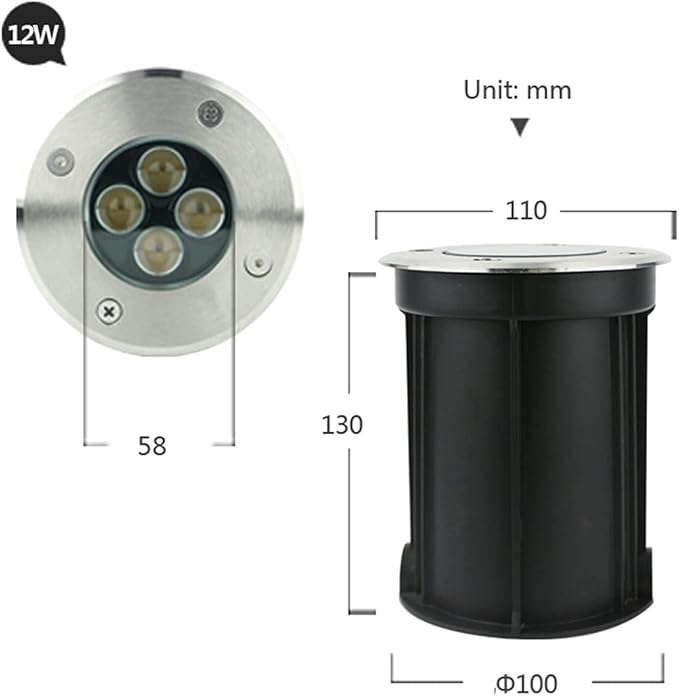 Outdoor Buried Lights - LED Landscape Lights Modern Mini Underwater Led Lights IP68 Waterproof Embedded Narrow Beam Gather Light for Outdoor Landscape/Underwater/Garden/Stairs