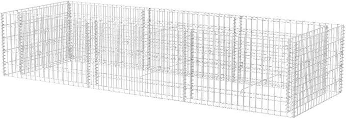 Gabion Raised BedOutdoor Garden GabionsStone BasketsPlanters Raised Vegetable BedsGarden DecorationSteel 106.3x35.4x19.7