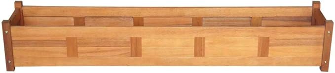 Garden Raised Bed Acacia Wood 59x11.8x9.8Elevated Wood Planter for Growing Fresh Herbs Vegetables Flowers Succulents &amp Other Plants at HomeGreat for Outdoor Patio Deck Balcony