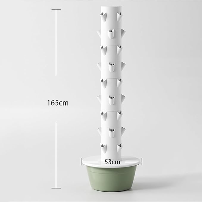 Tower Garden Hydroponics Growing System Hydroponic Growing Kit with LED Light Intelligent Timing Automatic Water Circulation Soilless Culture for Indoor Herbs Fruits and Vegetables