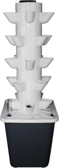 Indoor Hydroponic System Vertical Planting Tower Planting Spaces - Hydroponic Tower System with Water Pump + Portable Water Tank 5layers25holes