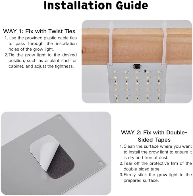 Portable Plant Grow Light Box | 4 Panels - 540 LEDs (6000K/3000K/660nm) - Black Polyester Fabric Light Reflection &amp Shading Design for Indoor Plant Growth 16x16x16in