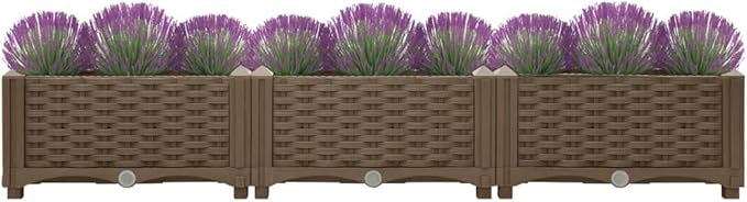 YAFF Raised Bed 47.2x15.7x9.1 Polypropylene (11.154lbs)