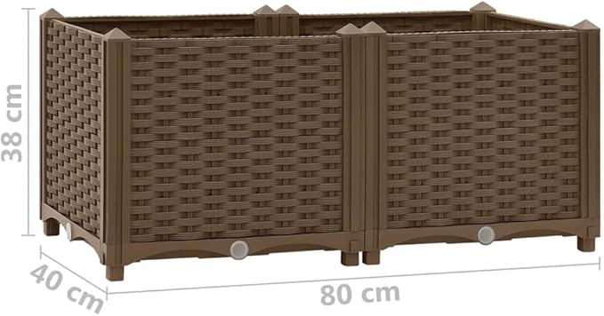 Raised BedGarden PlantersGarden PlantersGarden CenterpiecesGarden BedsRaised Beds for Growing FlowersHerbs and Fruits31.5x15.7x15 Polypropylene