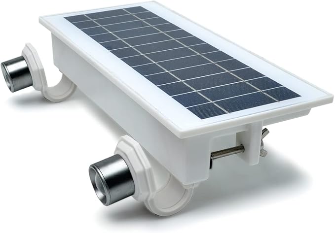 STKR Concepts EZ Home Security Solar Gutter Spot LightWhite