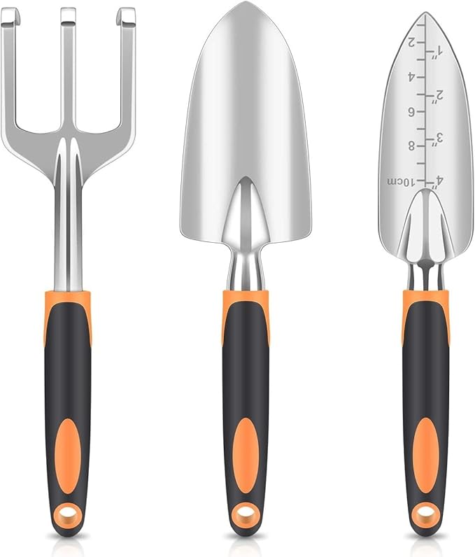 42Pcs Garden Tools Set Garden Tools Set Gardening Tools Set(Orange 3 Piece Set)
