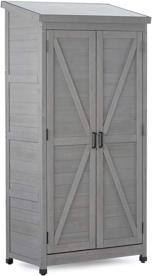 Sturdy Outdoor Raised Garden Bed for Vegetables Flowers and Herbs – Easy Assembly Wooden Planter Box with Solid Construction (Outdoor Storage Cabinet)