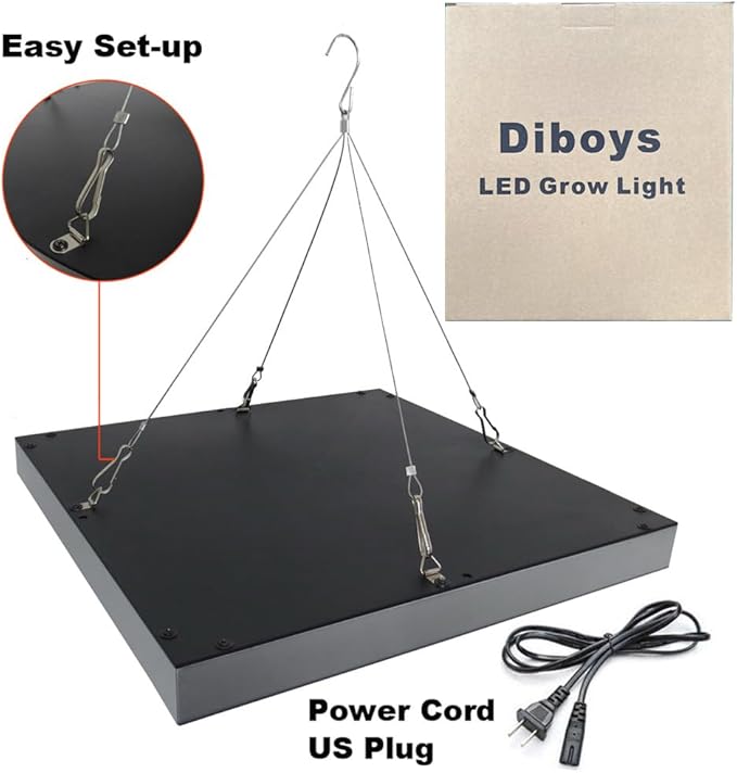 Diboys LED Grow Lights 75W Growing Lamp Bulbs for Indoor Plants Red Blue Full Spectrum Plant Light for Seedling Gardening Hydroponics Greenhouse