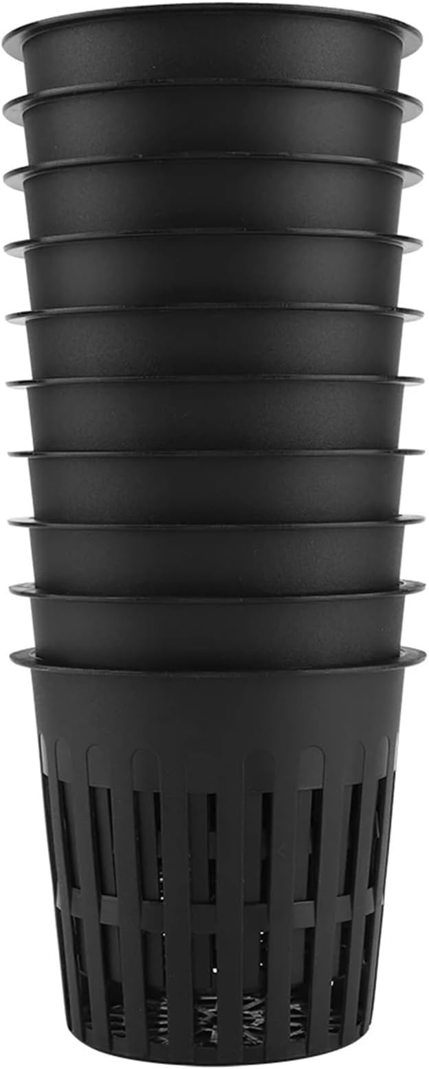 Net Pots for Hydroponics 16pcs Durable Safe Plastic Hydroponic Basket Cup for Garden Balcony Planting