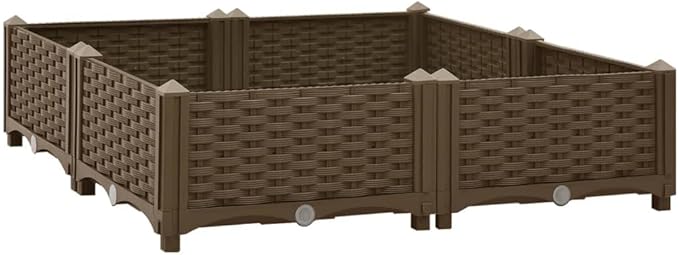 YAFF Raised Bed 31.5x31.5x9.1 Polypropylene (12.98lbs)