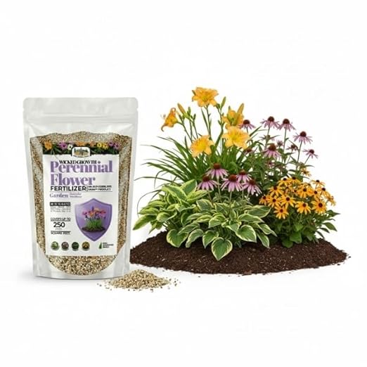 Old Cobblers Farm™ Wicked Growth Perennial Flowers Fertilizer – Ensures Consistent Flowering and Healthy Root Strength Year After Year (5 lbs | 10 lbs | 15 lbs | 20 lbs) (5 lbs)